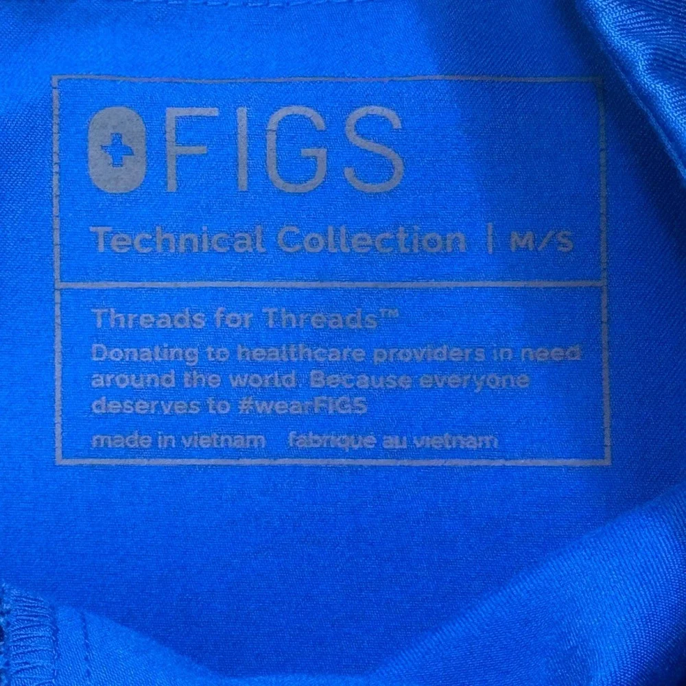 FIGS Axim Cargo Scrub Pants Mens‎ Small Short Royal Blue Medical Uniform